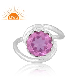 Nuevo diseño de tendencia, anillo de piedras preciosas de cuarzo Kunzite doblete Natural de plata esterlina, joyería personalizada para mujer, regalo para ella - Product Image 3