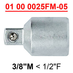 OEM ODM Taiwan Fournisseur 5pcs Socket Adapter Set 1/4 "Dr. 3/8 "Dr. 1/2 "Dr. Kit d'outils d'atelier - Product Image 6