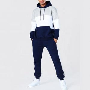 100% coton hommes pleine fermeture éclair survêtement automne Jogging imprimé survêtement ensemble Logo personnalisé coupe-vent vêtements d'entraînement de haute qualité - Product Image 1