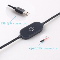 Commutateurs électriques pour la maison Oem/connecteur ouvert à Usb Cob Led bande lumière interrupteurs à bouton-poussoir avec gradateur de lumière