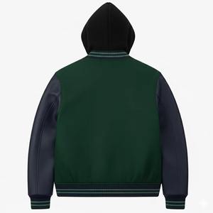 Chaquetas Varsity con Capucha para Hombre, de Invierno, Cálidas, Personalizadas, de Alta Calidad, ODM OEM, Colores Personalizados, Nuevo Diseño, Chaqueta Varsity de Béisbol para Hombre - Product Image 2