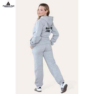 Pantalones de chándal pesados de alta calidad con logotipo personalizado al por mayor, chándal de dos piezas con capucha, pantalones de chándal, conjuntos de chándal para mujer - Product Image 6