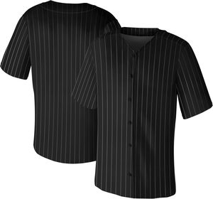 Uniforme de baseball maillot de softball personnalisé bouton complet matériel sublimé sergé nom numéro brodé maille séchage rapide jeunes hommes - Product Image 1