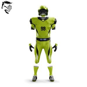 Uniformes de fútbol americano impresos personalizados de calidad superior conjuntos de equipo de manga corta con nuevo diseño de logotipo para uso deportivo - Product Image 5