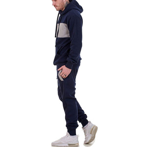 Chándal para Hombre con Diseño de Bloques de Color, Tela de Algodón/Poliéster, con Capucha y Cordones, Diseño Transpirable con Bolsillos Delanteros 2026 - Product Image 2