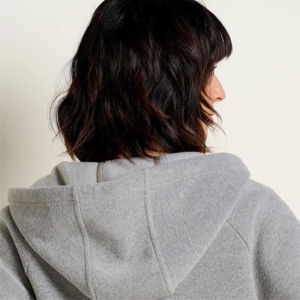 Wholesale High Visibility Black <b>Hoodie</b> <b>Women</b> Custom Vintage <b>Hoody</b> Casual Loose Fit Hooded Knitted <b>Long</b> - Product Image 4