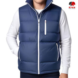 Gilet matelassé imperméable personnalisé Ryan Pro Gear pour hommes, respirant et anti-boulochage, options de logo OEM, design de poche - Product Image 1