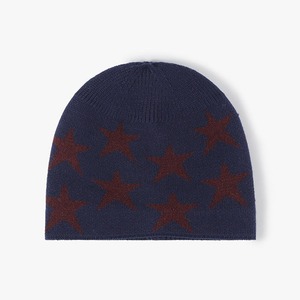 Bonnet tricoté en jacquard à cinq branches pour hommes Bonnet froid d'hiver tendance pour femmes Vente en gros de bonnets tricotés chauds coupe-vent d'extérieur - Product Image 3