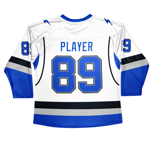 Uniformes professionnels de hockey sur glace pour adultes de conception personnalisée OEM sublimé 100% Polyester écologique personnalisable nom numéro équipe - Product Image 2