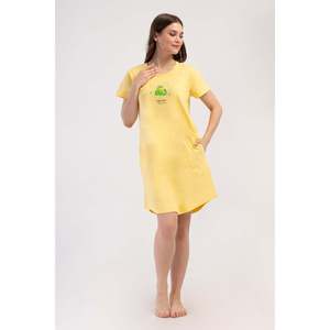 Túnica KADIN P.SUPREM O YAKA KISA KOL ETEGI OVAL CEPLI - SARI - SARI - Product Image 1