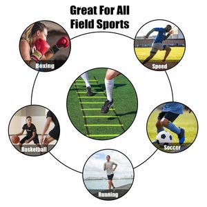 Pepup thể thao biểu tượng tùy chỉnh có thể điều chỉnh <span class=keywords><strong>rung</strong></span> nhanh nhẹn thang bán buôn bóng đá đào tạo bóng đá tốc độ thang - Product Image 6