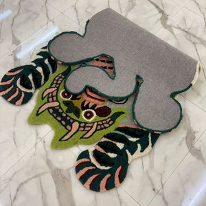 Tapis décoratif moderne en forme d'animal, en laine tuftée à la main, extra épais, pour salon et espace enfant - Product Image 4