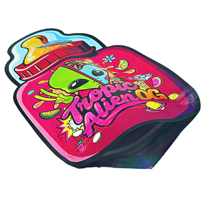 Bolsas de Mylar Holográficas de 3.5g a Prueba de Olores, con Formas Únicas, Disponibles en Stock, de Grado Alimenticio y Embalaje Duradero - Product Image 3