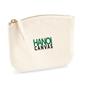 กระเป๋าเครื่องสำอางผ้าแคนวาสสำหรับเดินทางแบบมีซิปมีตัวอักษรที่กำหนดเอง100% เป็นมิตรต่อสิ่งแวดล้อมแบบเวียดนาม - Product Image 2