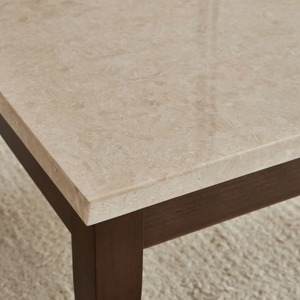 Elegante mesa de madera simple con tapa de mármol, elegante diseño duradero, Ideal para mesa de centro, mesa auxiliar o exhibición decorativa en el hogar - Product Image 2