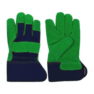 Guantes de trabajo de cuero dividido de piel de vaca para hombre más vendidos, protección de manos de seguridad anticorte personalizada, uso diario - Product Image 3