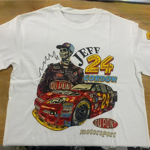 Manches courtes décontracté respirant surdimensionné mâle sonnerie haut d'été hommes vêtements Vintage Streetwear crâne imprimer hommes T-Shirt - Product Image 3