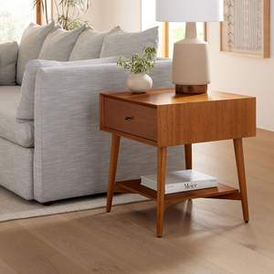 Wholesale Mid Century Modern Side <b>Table</b> Boho Side <b>Table</b> Face Nightstand <b>Table</b> Modern Industrial Farmhouse <b>Small</b> <b>Storage</b> Stand - Product Image 5