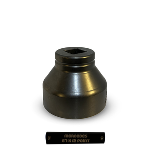 Clé à douille à 12 points de 67 mm pour écrous d'essieu/roue de camions Mercedes, usage intensif |   3/4 Drive-2TUTASARIM Garantie de 2 ans de la marque - Product Image 4