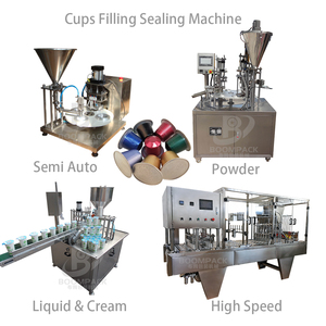 Tự động khí nén quay sữa chua nước giải khát cốc nhựa điền niêm phong máy với mang năng suất cao 10 oz - Product Image 5