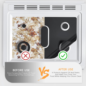 Protection antiadhésive et <span class=keywords><strong>lavable</strong></span> réutilisable pour brûleur de cuisinière à gaz Samsung pour la cuisine - Product Image 5