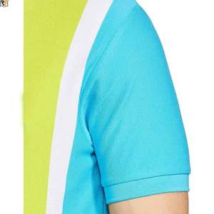 Panel de corte y costura Polo camisas rojo oscuro amarillo y blanco panel cosido juntos en algodón PK varía en diferentes GSMS 180-320 - Product Image 6