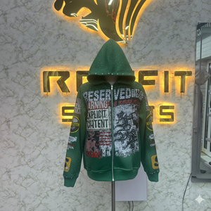 Prefect Cutting Sport Edition Sudadera con capucha con cremallera más demandada Puff Impreso Hecho en fábrica Precio barato Sudaderas con capucha Hombres Sudaderas con capucha para hombres - Product Image 1