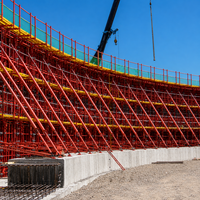 Système de coffrage en contreplaqué à ossature métallique pour la construction de murs en béton, panneaux de coffrage modulaires robustes
