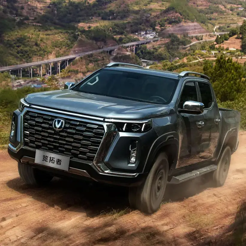 장안 Lantuoze 픽업 장안 헌터 2023 2.0T 자동 5 시트 장안 F70 터보 4X4 디젤 픽업 트럭