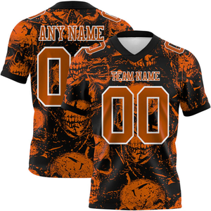 Camiseta de fútbol americano personalizada OEM ropa de equipo al por mayor fabricante de ropa deportiva de poliéster de secado rápido para hombres mujeres entrenamiento juvenil - Product Image 1