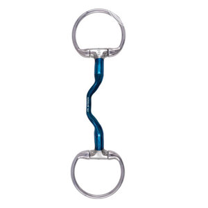 Bombers Mors de cheval en acier inoxydable Happy Tongue Eggbutt Snaffle, conception ergonomique portée pour un soulagement maximal de la langue, contact stable - Product Image 4