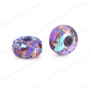 14X8mm พลอยสีม่วงโมโฮสเทอร์คอยส์ขนาดใหญ่5มม. สำหรับทำเครื่องประดับแฟชั่น - Product Image 4