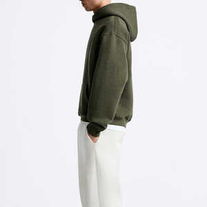 Sudadera con Capucha para Hombre, Otoño 2026, Verde, de Alta Calidad, con Costuras Reforzadas, Talla Grande, Manga Larga, Informal, de Algodón, Personalizable - Product Image 5