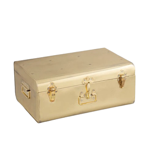 Boîte à bijoux en métal de haute qualité placage doré finition polyvalent luxe métal prix direct d'usine - Product Image 2