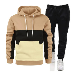 Survêtement pour homme personnalisé, en molleton de coton surdimensionné, grande taille, vêtements d'hiver épais - Product Image 2