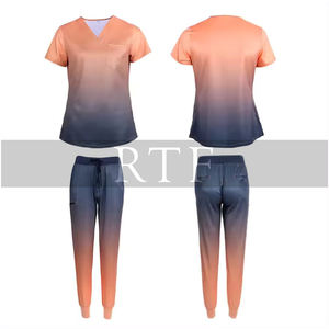 สีไล่ระดับสี Unisex เสื้อผ้าอาชีพระบายอากาศพยาบาลขัดเครื่องแบบแพทย์ Workwear โรงพยาบาลชุดขัดทางการแพทย์ - Product Image 6