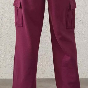 Wholesale Custom Women's 100% Cotton Jogger Pants Best Selling OEM Casual Street Style Women's Clothing Pants Trousers For Sale - Product Image 4
