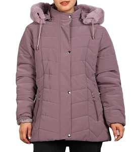 Women Stand Collar Front Logo Quilted Breathable Waterproof Eco-Friendly Lightweight <b>Packable</b> Winter Puffer <b>Jacket</b> High Quality - Product Image 1