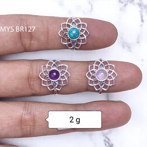 แหวนเงินแท้ธรรมชาติทำ925สำหรับทำเครื่องประดับขายส่ง - Product Image 1