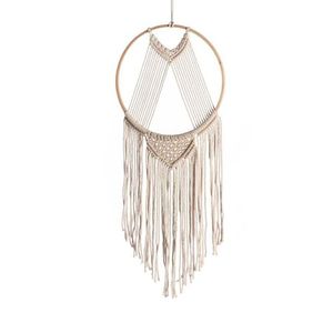 Tapiz de Pared de Macramé Rústico Bohemio Natural al por Mayor, Económico, para Dormitorio, Sala de Estar u Oficina, Hecho en Vietnam - Product Image 5