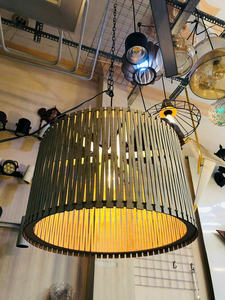 Elegantes lámparas de techo de bambú y ratán | Decoración ecológica vietnamita hecha a mano 100% Tamaños personalizables naturales Uso interior/exterior - Product Image 2