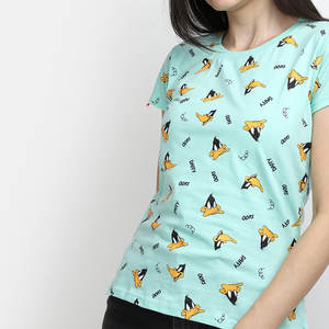 Camiseta Casual de Verano 2025 para Mujer, Nueva, 100% Algodón, Cuello Redondo, Manga Corta, Secado Rápido, Diseño de Marca Personalizado - Product Image 4