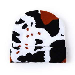 Gorro de punto unisex, cálido, suave y acogedor, forrado de lana, ajustable, elegante, para exteriores, para clima frío, uso casual. - Product Image 1