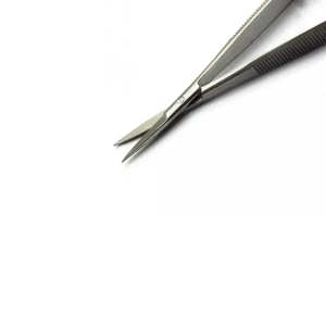 Custom Logo Micro Scissor Stainless Steel <b>Manicure</b> Cuticle <b>Tweezers</b> Black Brow Spring with Pointed Tip - Product Image 2