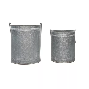 Galvanized Metal Decorative Tea Light Holder With Handle For Christmas <b>Decoration</b> in Bulk Rate - Product Image 5
