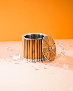 Seau à glace en corne de buffle incrustée pour bar et vin, seaux à glace pour boissons, bière, vin, spiritueux, magasins, utilisation brute, seau à glace en corne pour la vente - Product Image 2