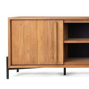 Recycled Solid Walnut <b>TV</b> <b>Stand</b> with Storage for Living Room Media Cabinet Hospital Use High Quality 10 Pcs - Product Image 6