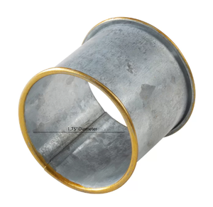 Anneau de serviette en métal galvanisé rustique porte-rouleau de papier de soie/tissu mains créatives bonne qualité anneaux de serviette fantaisie en vente - Product Image 4