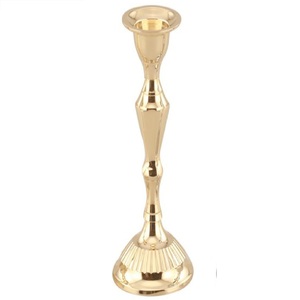 Shiny Gold Finished Aluminium Taper <b>Candle</b> <b>Holder</b> Metal <b>Candle</b> <b>Holders</b> And <b>Lanterns</b> Engraving For Lighting Decoration - Product Image 4