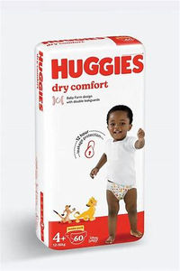 Vente en gros de couches Huggies taille 3, couches pour bébés Little Snugglers, taille 3 (16-28 lb), 168 (6 paquets de 28), emballage. - Product Image 4